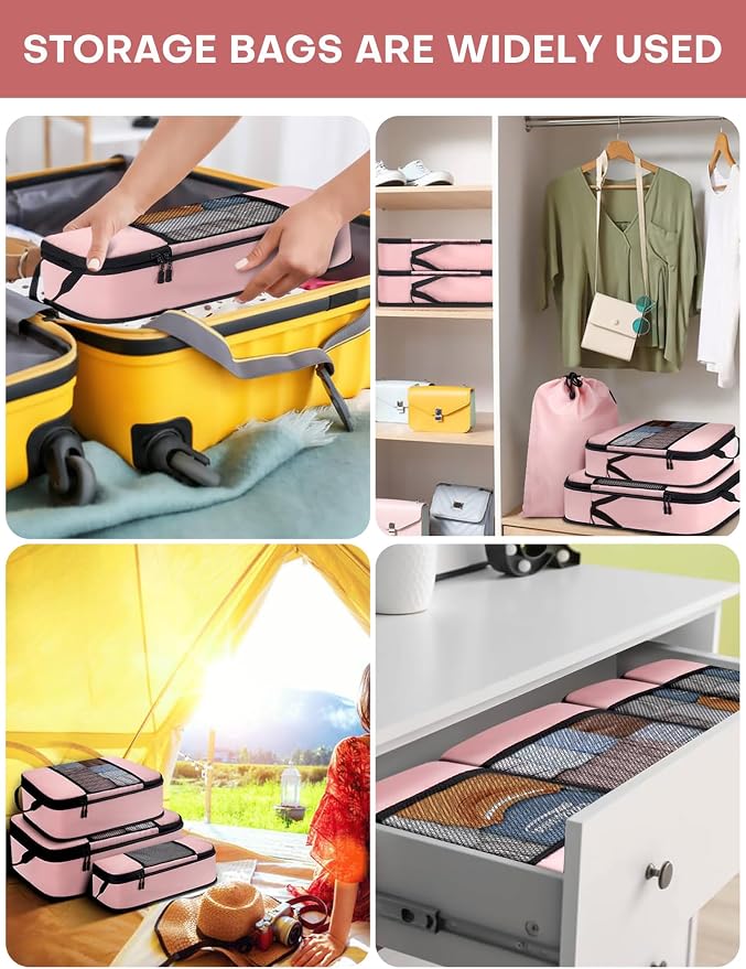 6 PCS Set Compression Packing Cubes - Image 3
