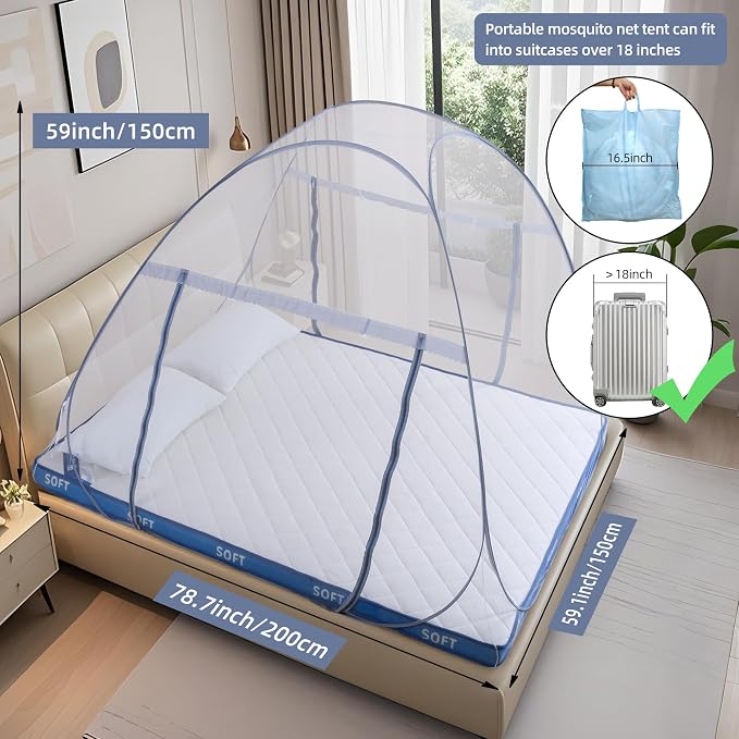lazyzzz Pop-Up Mosquito Net Tent - Image 7