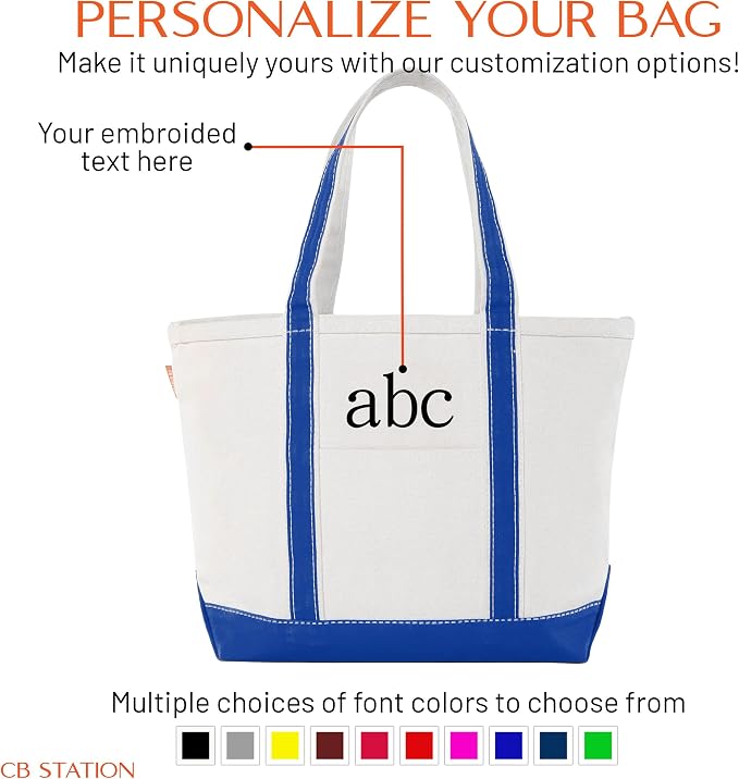 CB STATION Medium Classic Canvas Tote Bag - Image 5