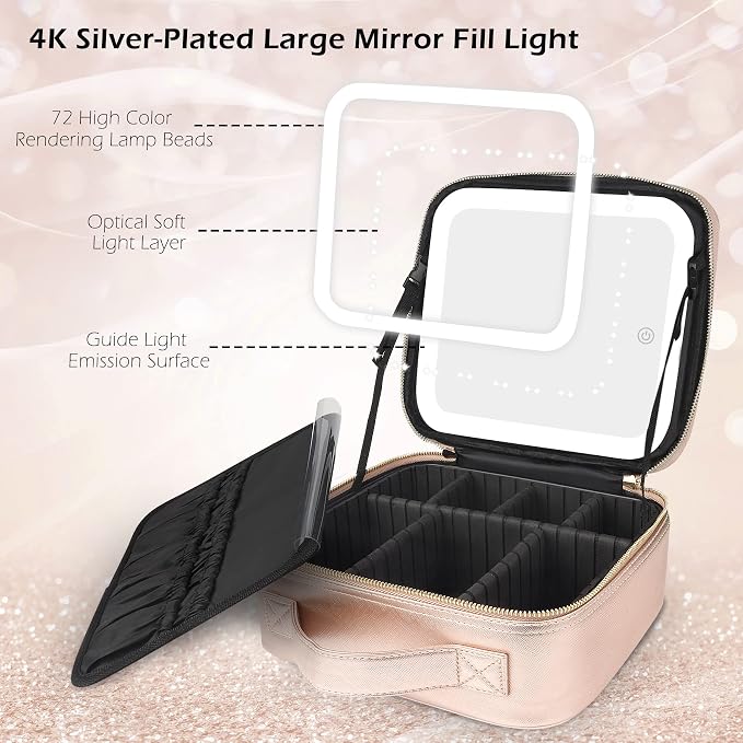 MOMIRA Travel Cosmetic Train Case - Image 3