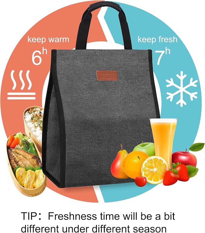 Lunch Bags for Women Insulated Reusable Lunch Tote - Image 4