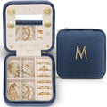 Vlando Mother in Law Mothers Day Gift, Initial M Travel Jewelry Case, Small by VLANDO