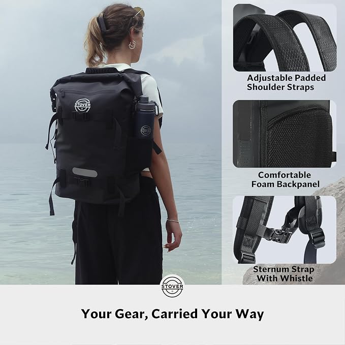 STOVER 5/10/25/30/40/55L Waterproof Backpack- Floating Dry Bag - Image 3