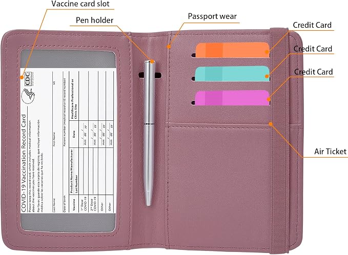 ZOPPEN Passport Holder Wallet, Passport Cover Travel Wallet Women Travel - Image 6