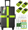 8 Pack Luggage Straps and Cruise Luggage Tags Set, Luggage Straps by Gostwo