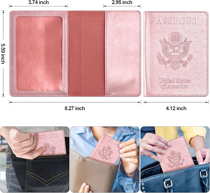 Passport and Vaccine Card Holder Combo, Passport Cover - Image 3
