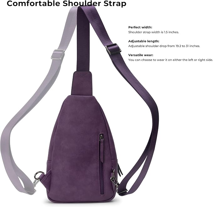 Alldaily Large Sling Bag for Women Crossbody Purse Leather Fashionable Trendy - Image 4