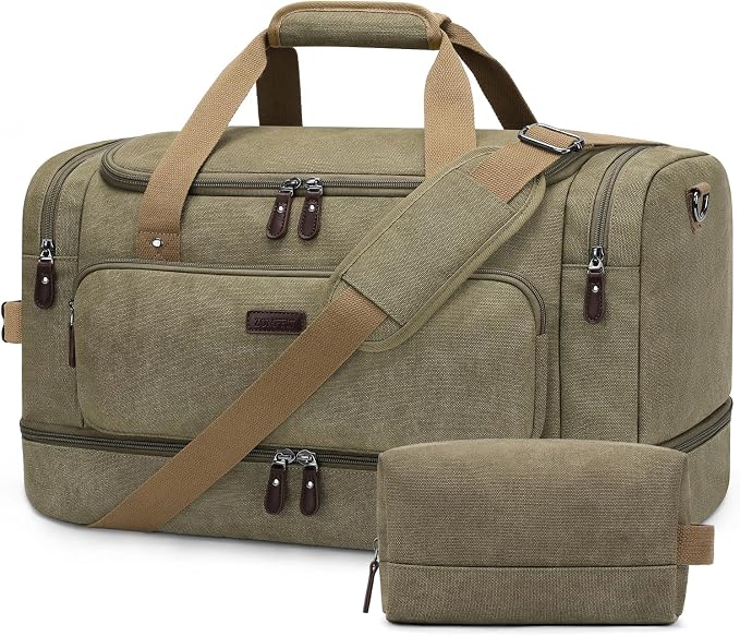 ZOMFELT Duffle Bag for travel, 40L Canvas Travel Duffel Bags for Men Women by ZOMFELT