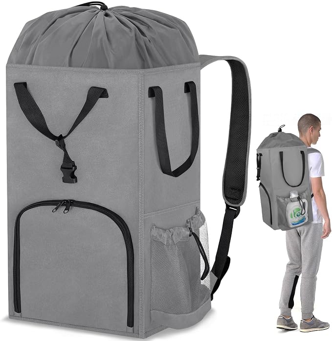 Laundry Bag Backpack Extra Large, 110L Laundry Backpack Heavy Duty by Attmu
