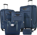 Merax Softside Luggage Set Softshell Lightweight 3 Piece Spinner Suitcase by Merax