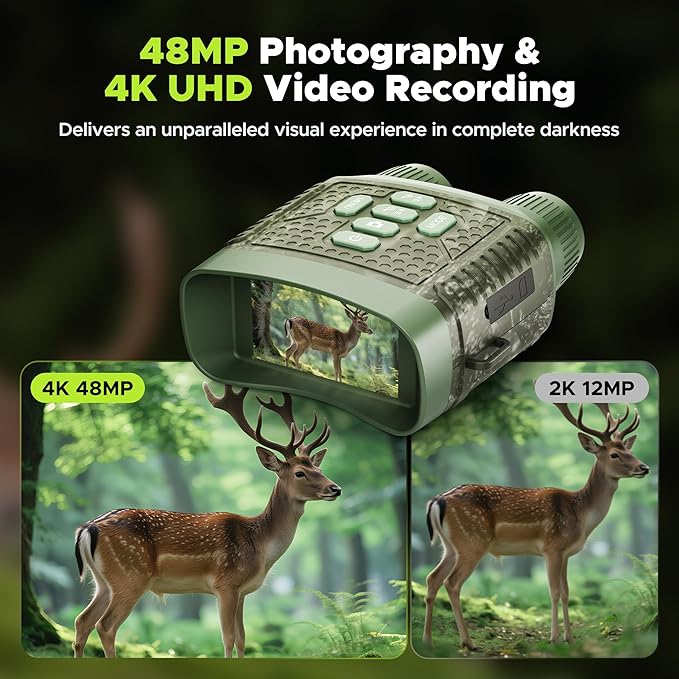 Night Vision Goggles, 4K Night Vision Binoculars, 5000mAh Battery and 32GB TF - Image 3