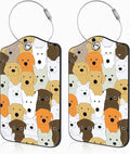 Cute Doodle Dog Set of 2 Luggage Tags by Unknown