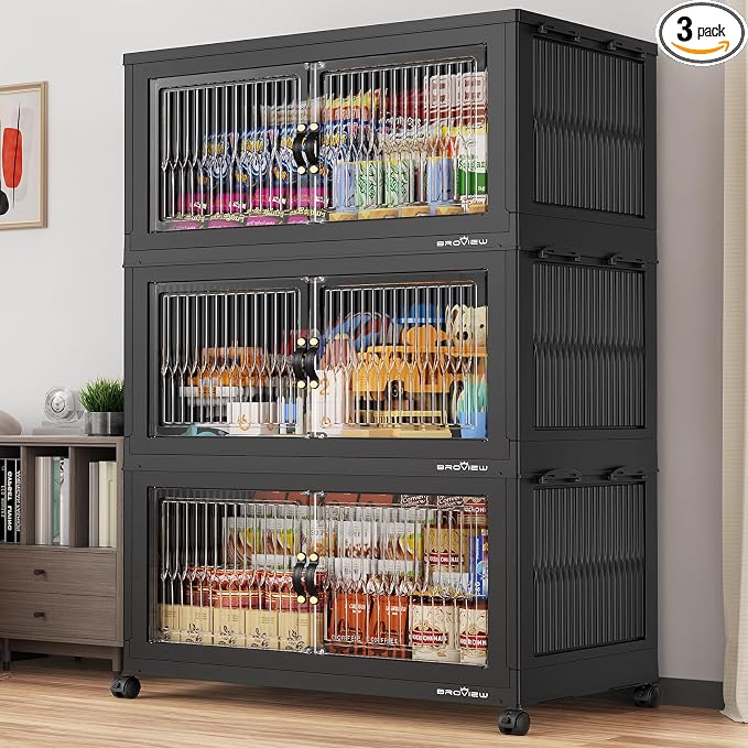 BROVIEW 600Qt Extra Large Stackable Storage Bins by BROVIEW-EnjoytheArtofLife