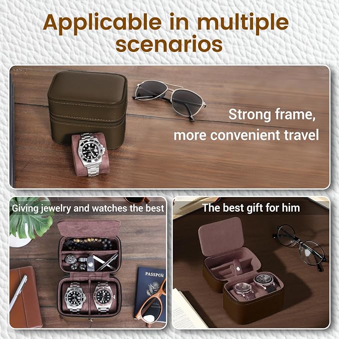 CONBOLA 2 Watch Travel Case for Men - Image 3