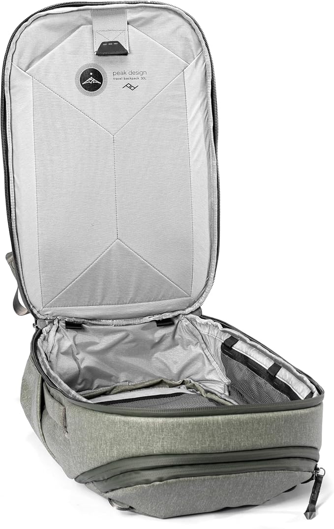 Peak Design Travel Backpack 30L, Expandable 27-33L Design, Rear and Top Access - Image 3