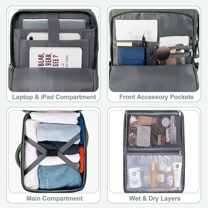 Travel Backpack, Carry on Flight Approved Backpack - Image 8