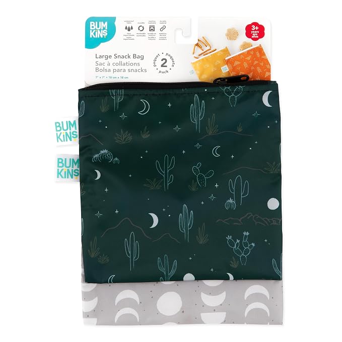 Bumkins Reusable Sandwich and Snack Bags, - Image 6