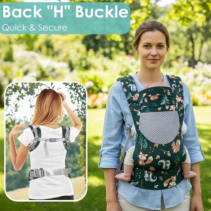 Newborn Baby Front Carrier Backpack, Toddler Baby Body Carrier, 7-66 Lbs - Image 7