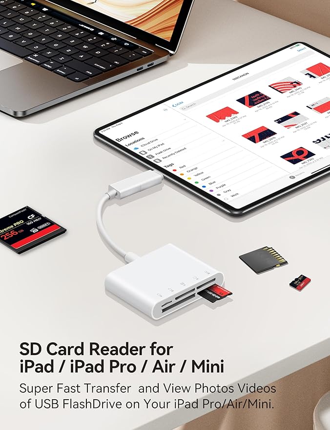 USB-A and USB-C to SD Card Reader, Trail Camera Card Adapter - Image 5