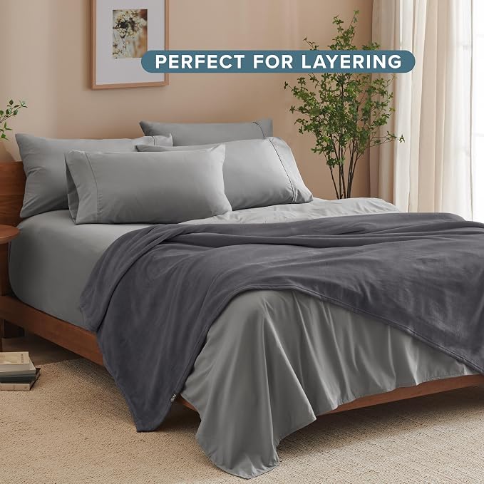 Bare Home Fleece Blanket - Image 7