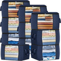Fab totes 24 Gallons Clothes Storage, Foldable Thick Fabric Blanket Storage Bags by Fabtotes