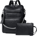 Shrrie Vegan Leather Laptop Backpack by Shrrie