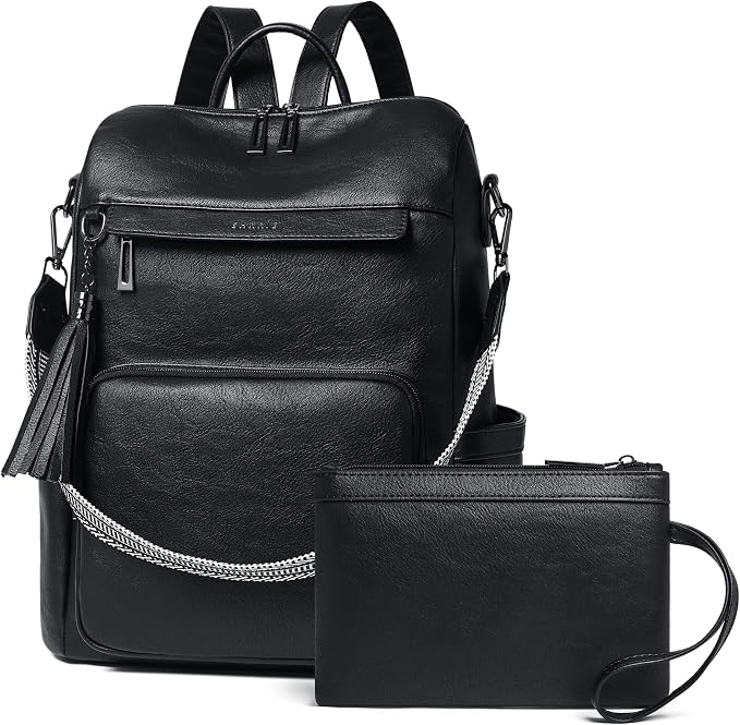Shrrie Vegan Leather Laptop Backpack by Shrrie