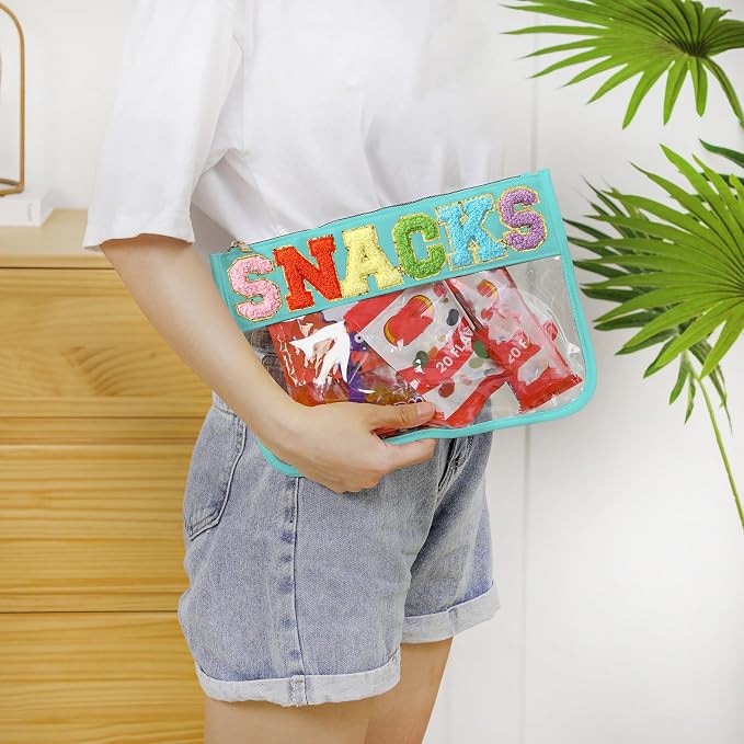 DYSHAYEN Chenille Letter Clear Zipper Pouch - Image 6