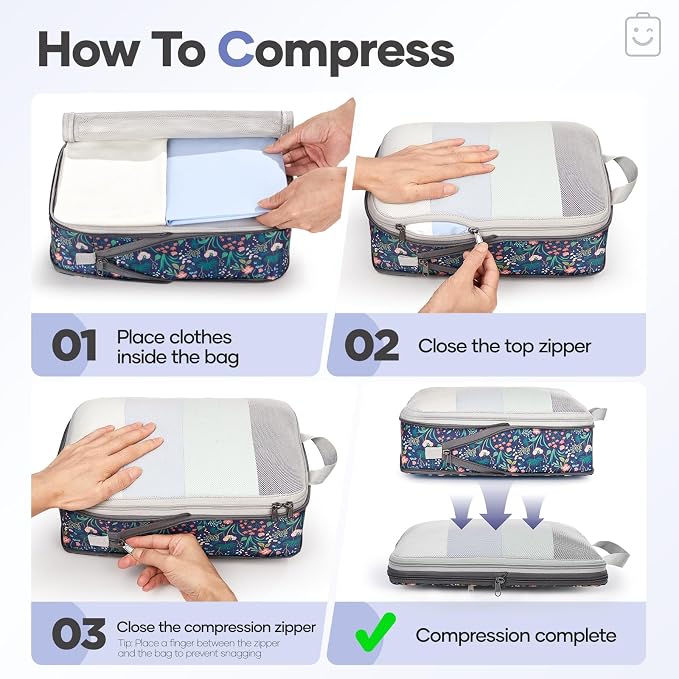 Veken 11 Set Compression Packing Cubes - Image 3
