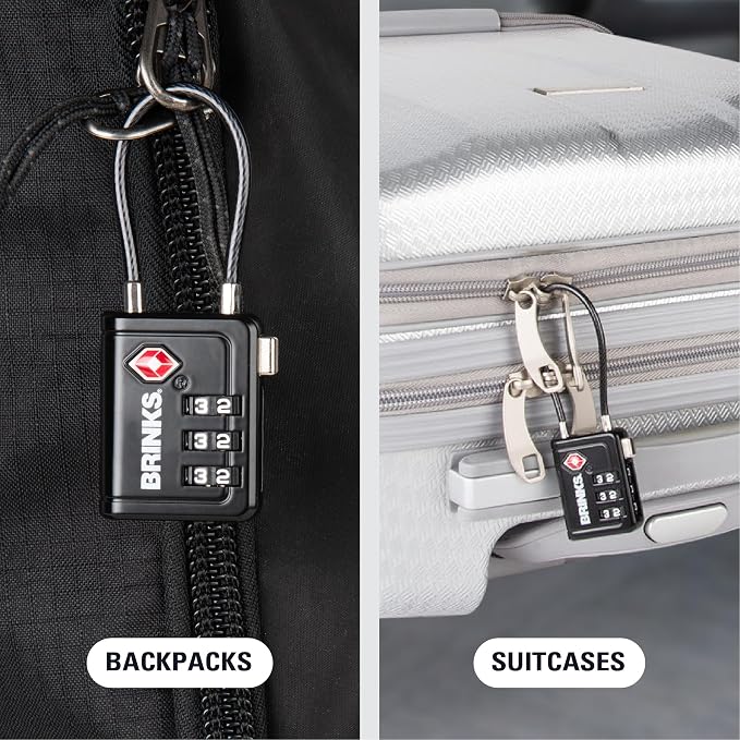 Brinks TSA Accepted Indicator Luggage Lock, New More Secure TSA008 Key - Image 7