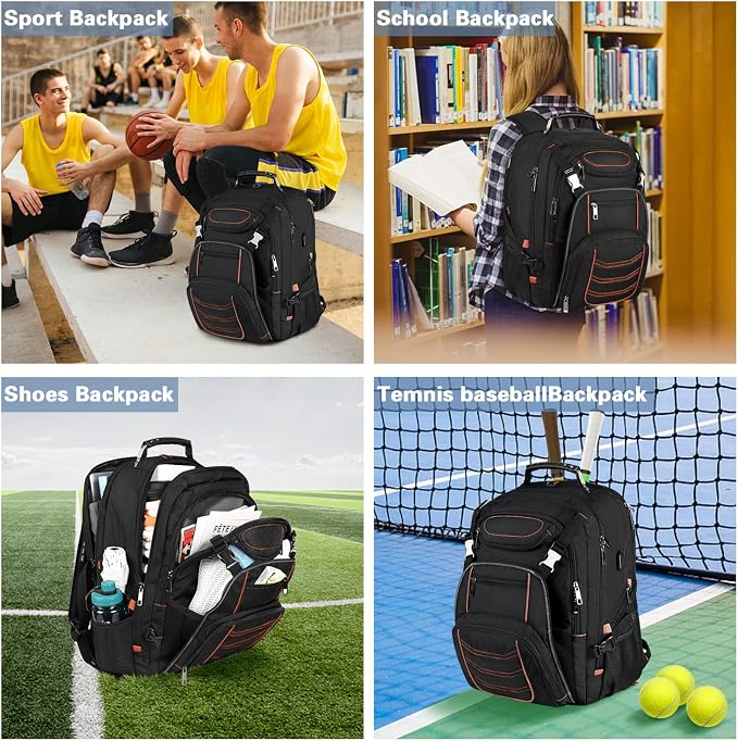 18.4 inch Laptop Backpack, Extra Large Travel Laptop Backpack - Image 6