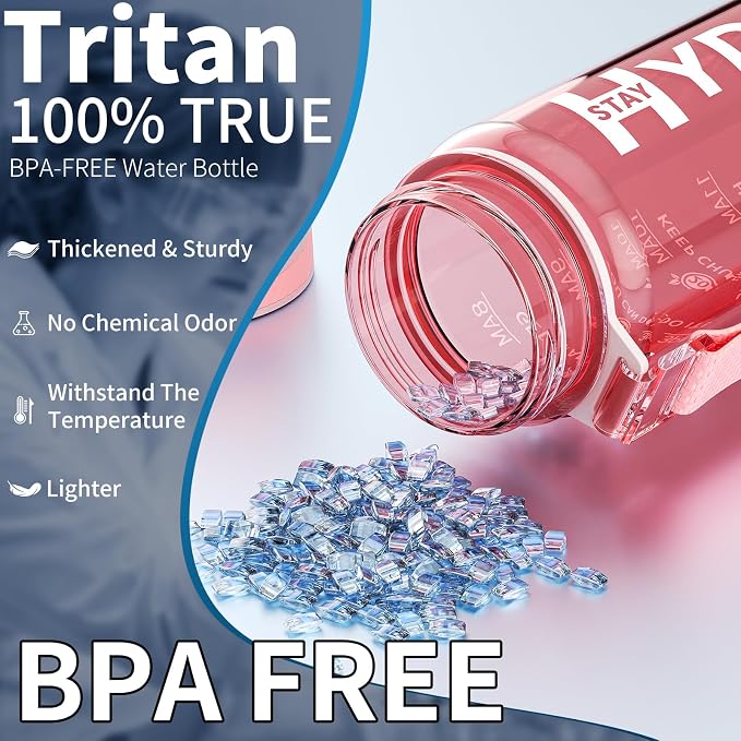 Water Bottle, 32 oz Motivational Water Bottles - Image 2