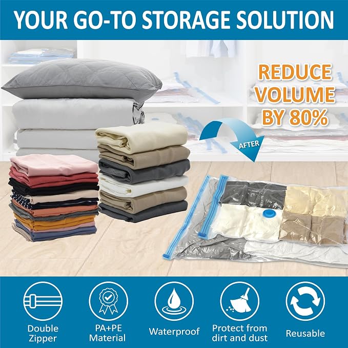 20 Pack Vacuum Storage Bags, Space Saver Bags Compression - Image 2