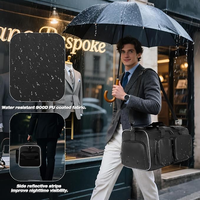 50L Convertible Garment Duffle Bag Backpack - Image 6