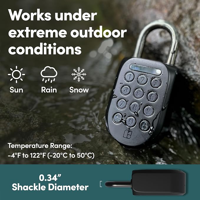 igloohome New Smart Padlock 2 2-Pack, The Toughest Smart Padlock – Generate - Image 6