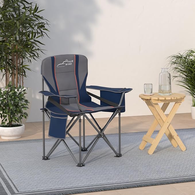 FAIR WIND Oversized Fully Padded Camping Chair - Image 2