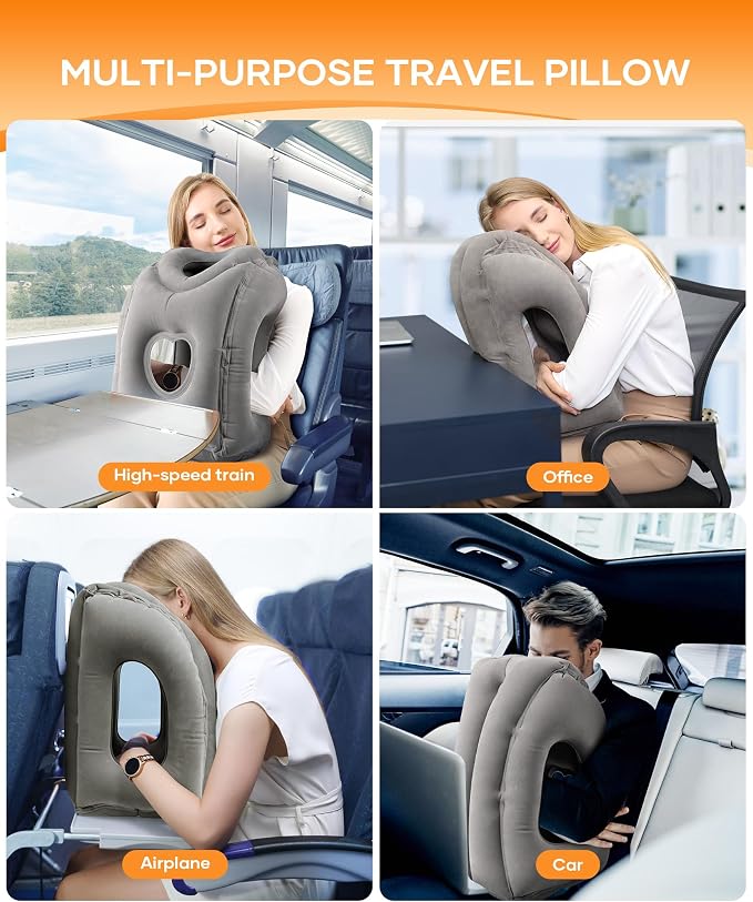 Sunany Travel Pillow, Upgraded Plane Pillow - Image 7