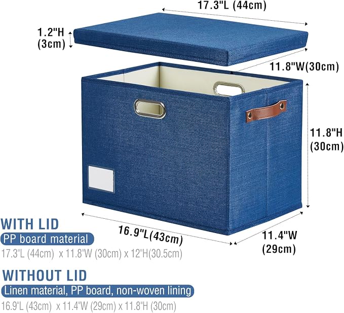 17" Large Collapsible Storage Bins - Image 3