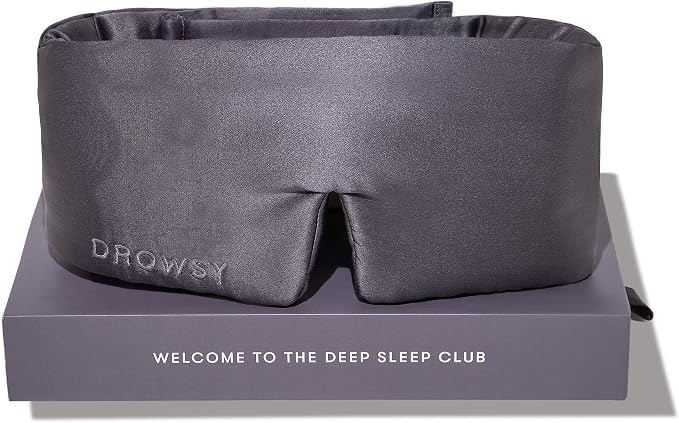 DROWSY Silk Sleep Mask. Face-Hugging, Padded Silk Cocoon by Drowsy
