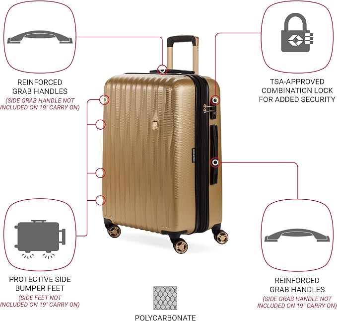 SwissGear 7272 Energie Expandable Hardside Luggage - Image 3