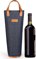 Tirrinia Single Wine Carrier Tote, Insulated Wine Cooler Bag by Tirrinia