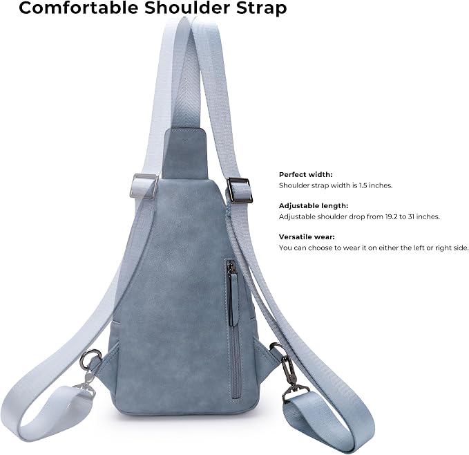 Alldaily Large Sling Bag for Women Crossbody Purse Leather Fashionable Trendy - Image 4