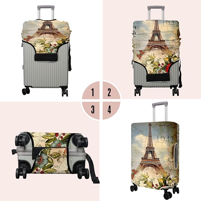Travel Luggage Cover Suitcase Protector Fits 18-32 Inch Wheel Covers - Image 3