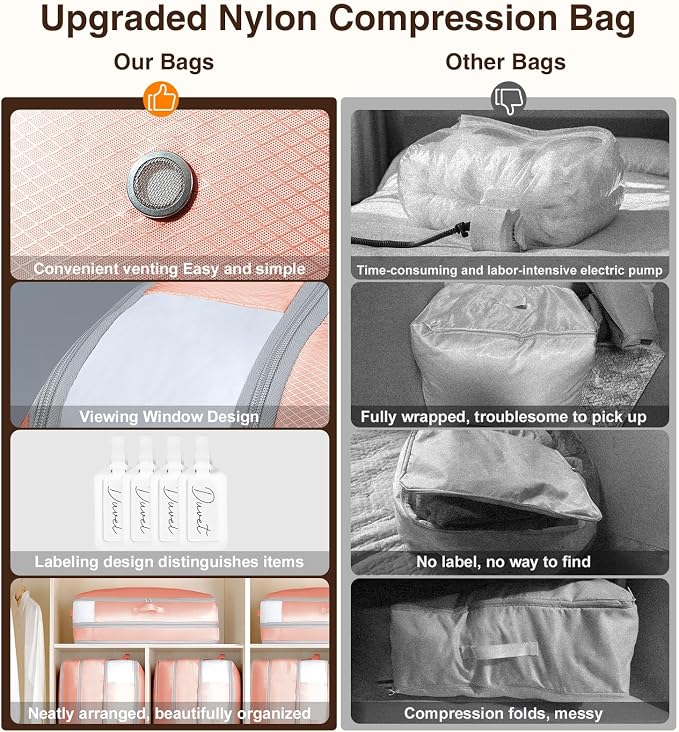 1 Pack Compression Storage Bags - 110L Large Capacity Comforter Storage Bag - Image 6