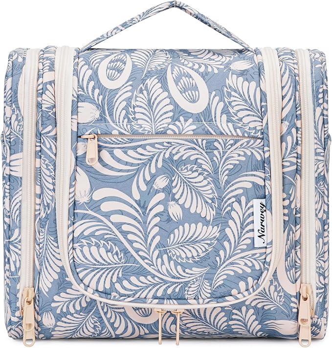 Narwey Hanging Toiletry Bag for Women Travel Makeup Bag Organizer Toiletries - Image 2