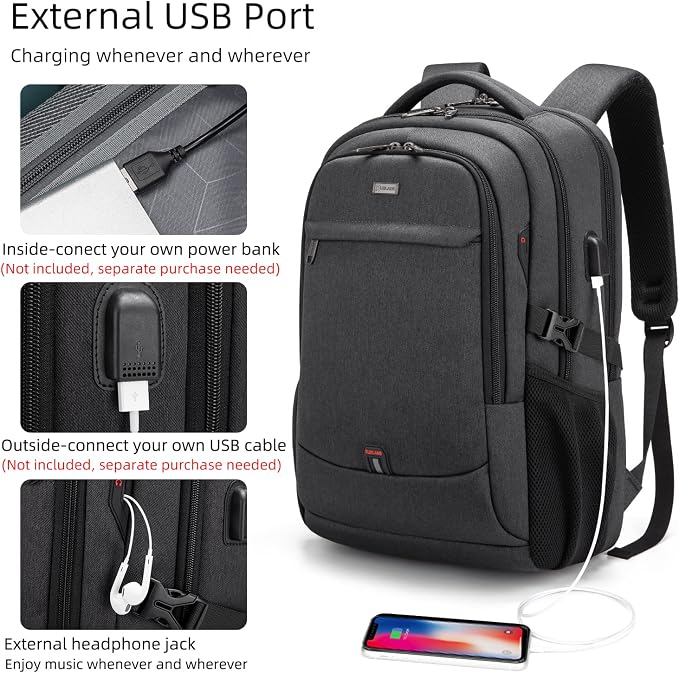 DUSLANG 17 Inch Laptop Backpack - Image 5