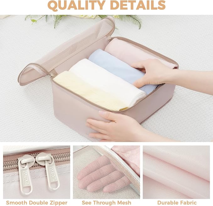 BAGAIL 9 Set Packing Cubes Luggage Packing Organizers - Image 6
