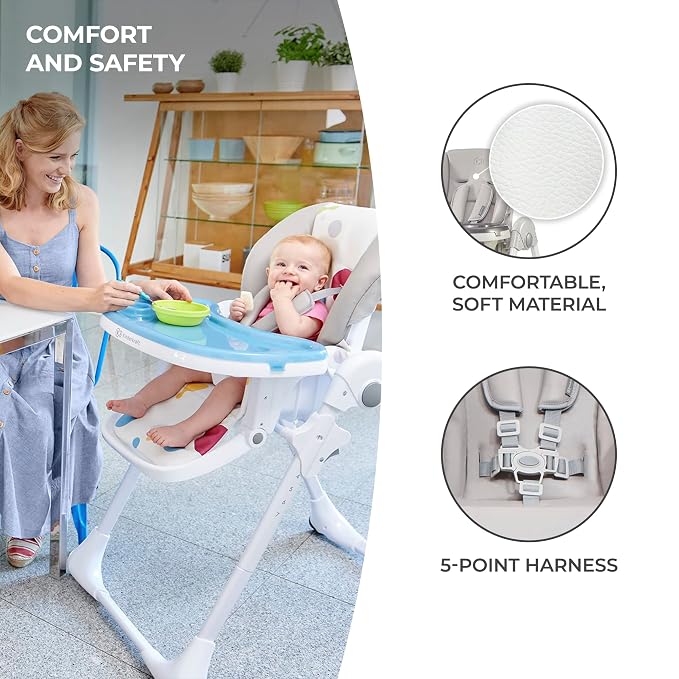 Kinderkraft Highchair Yummy, Baby Chair, Comfortable, - Image 7