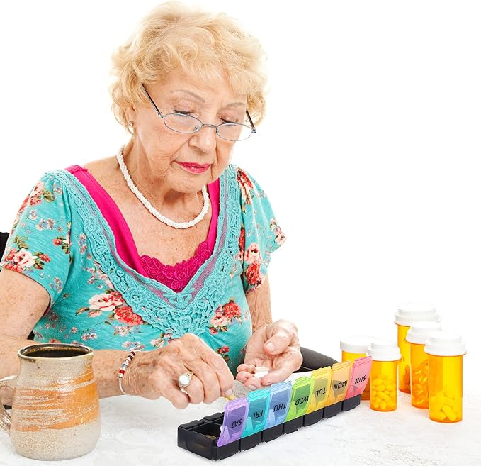 Fullicon Weekly Pill Box Organizer, 7 Day Tablet Boxes - Image 7