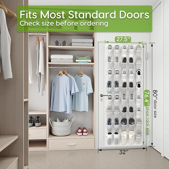Unjumbly Over the Door Shoe Organizer - Image 4